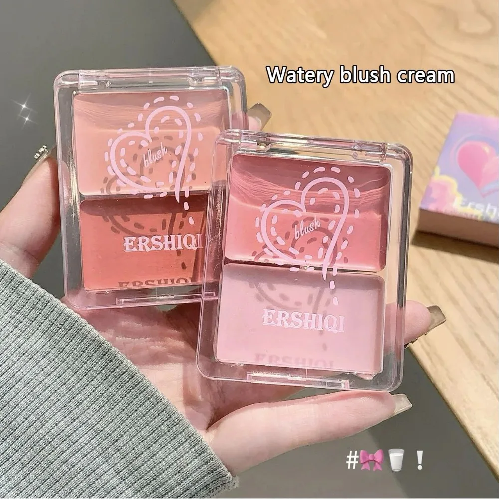 كريم أحمر الخدود الخفيف المائي 2 لون مرطب للمكياج روج يدوم طويلاً مقاوم للماء عالي اللمعان أحمر الخدود مكياج الوجه مستحضرات التجميل #1