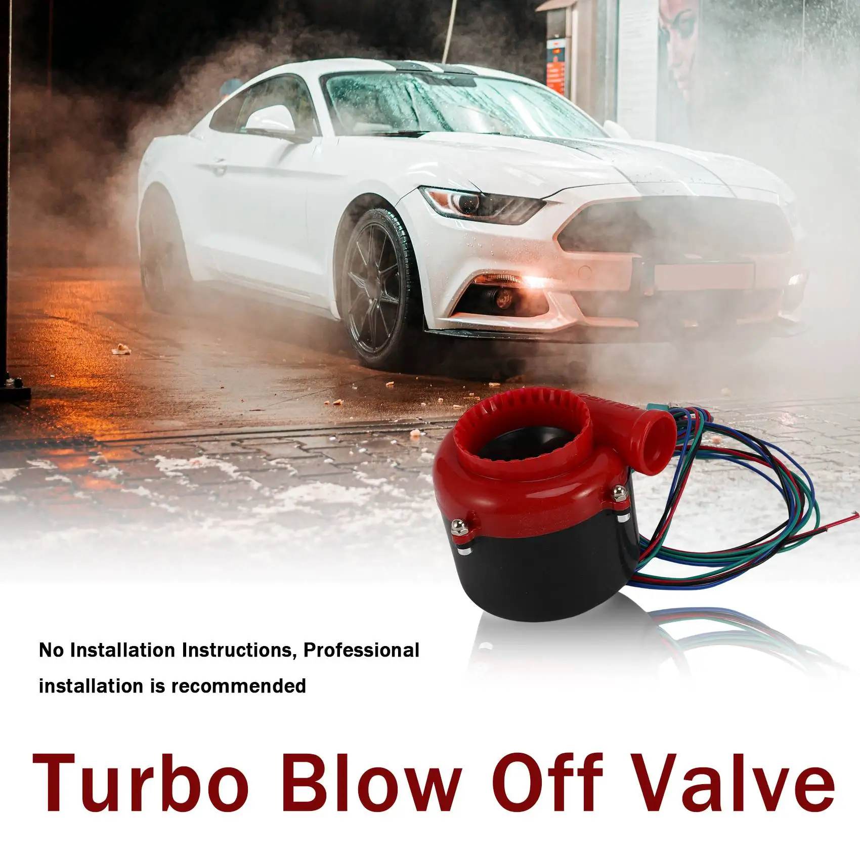 Universal Electronic Turbo Blow Off Valve Sound Electric Turbo Blow Off Analog Sound BOV Car Fake Dump Valve