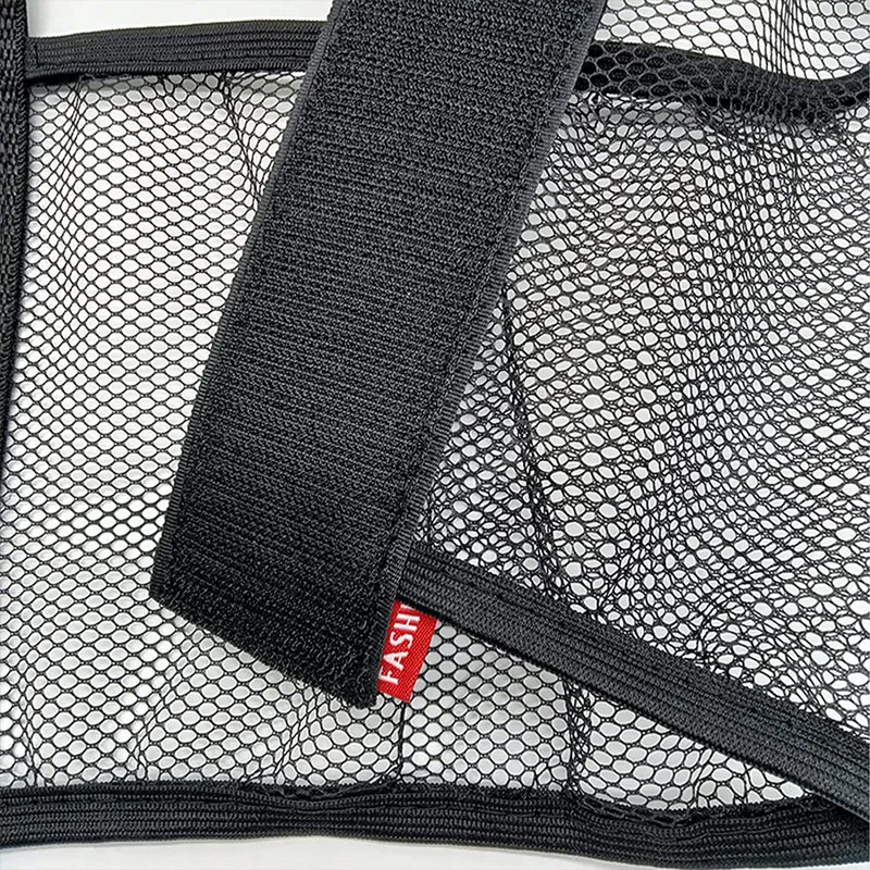 Car Back Rear Trunk Storage Mesh Fixed Straps Car Interior Organizer Extinguisher Storage Net Seat Back Fixing Bag Freeshipping