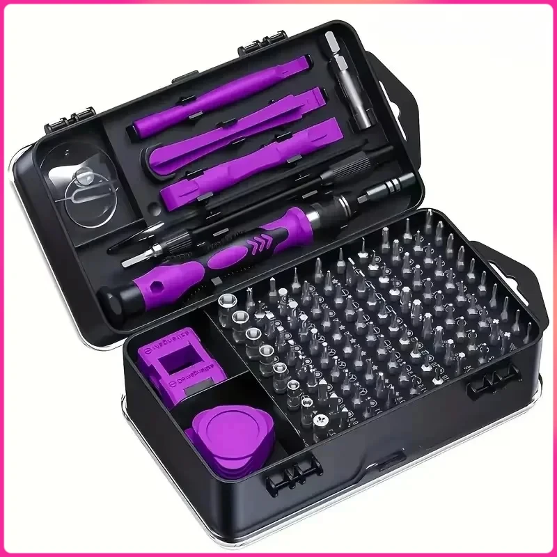 115 in 1 Multifunctional Screwdriver Set Electronic Repair Tools for Computer Phone and Household Use Insulation Screwdriver Kit