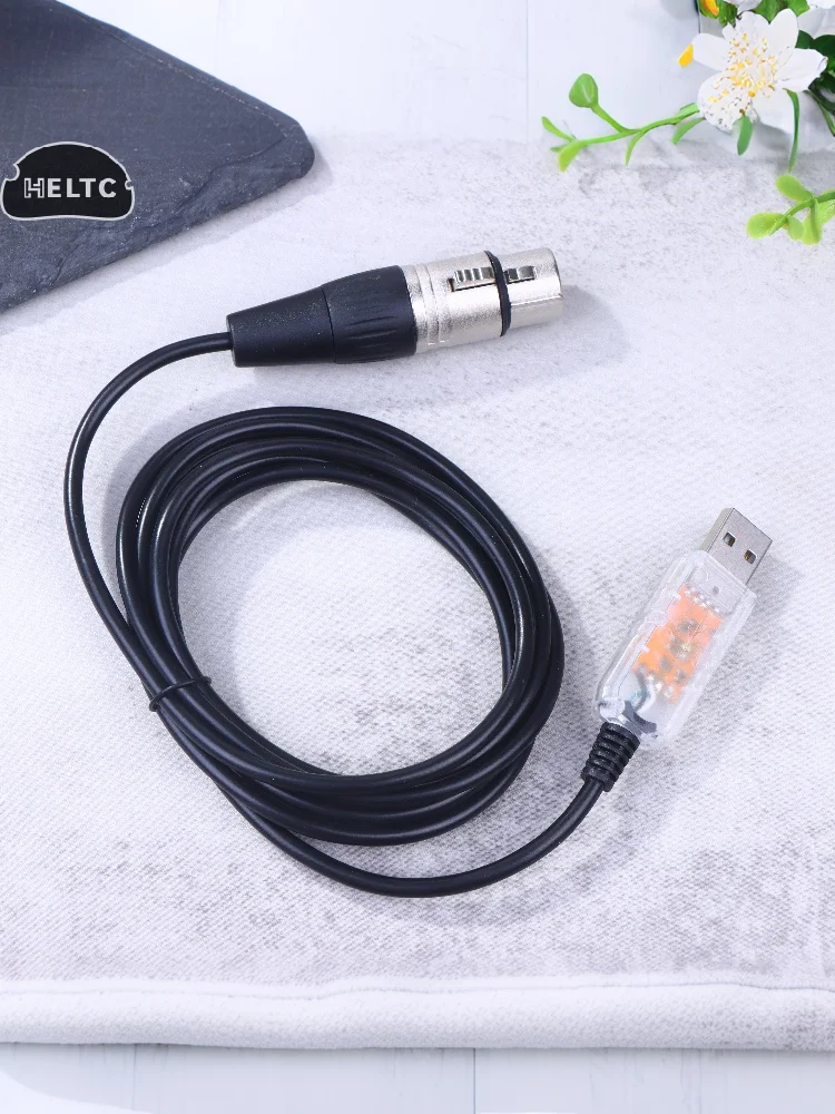 USB To DMX Interface Adapter QLC DMX512 Computer PC Stage Lighting Controller Dimmer For SGM DMXking DMXcontrol Freestyler Cable