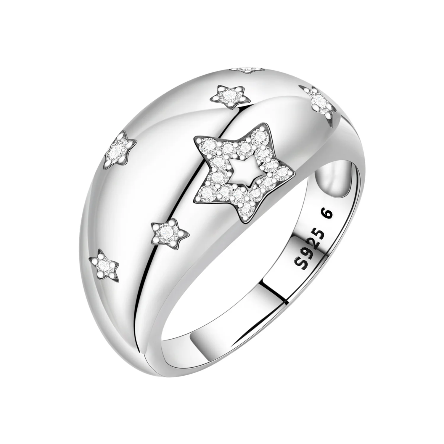 Women's S925 Sterling Silver Multi Ring Woven Closed Ring