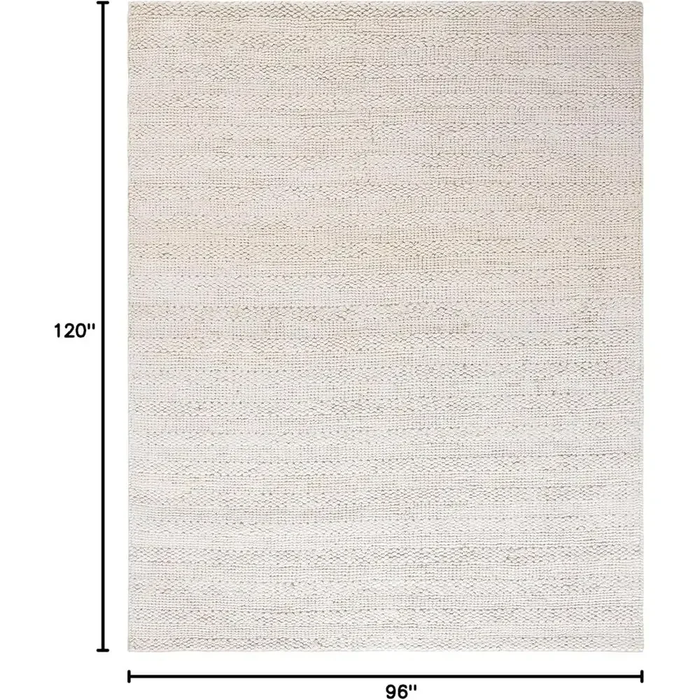 8x10 Large Natural Jute Area Rug, Handmade Braided Woven Design, Perfect for Living Room or Bedroom