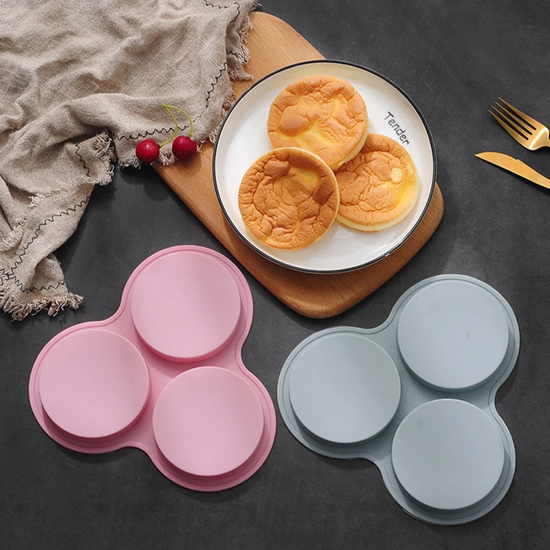 Silicone Circular Cake Mold 4 Inch Cake Bakeware With Round Shaped Pizza Plate Baking Diy Cylinder Baking Tool