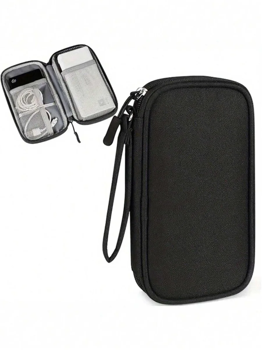 Travel in Style Waterproof Electronic Storage Bag for U Disks, Hard Disks, Headphones, Charger, Mobile Power, Charging Cable