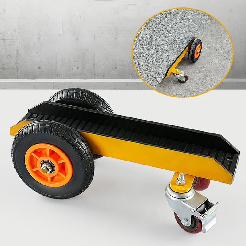 Marble Handling Trolley Four-wheeled Loading Vehicle Heavy-duty Universal Wheel Carrying Transportation Tool