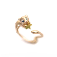 Fashion Gold Color Cute Elfin Star Open Rings for Women Girl's Super Fine Animal Rings Birthday Gifts Party Jewelry Accessories