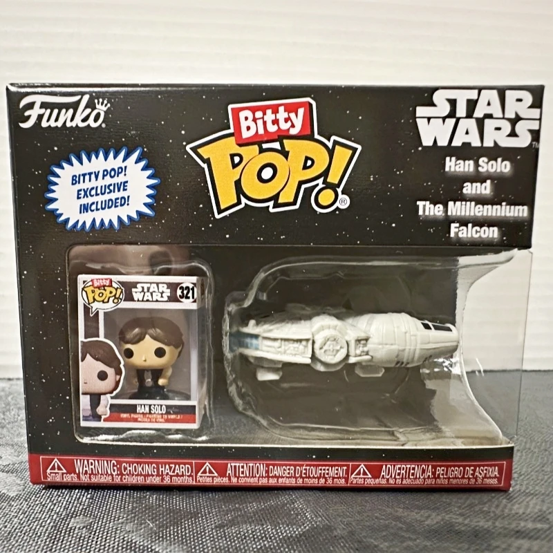 ファンコ-ビティポップ！-オリジナル・スター・ウォーズ-ハン・ソロとミレニアム・ファルコン-フィギュアセット-コレクタブルモデル-デスクトップオーナメント-おもちゃ-ギフト