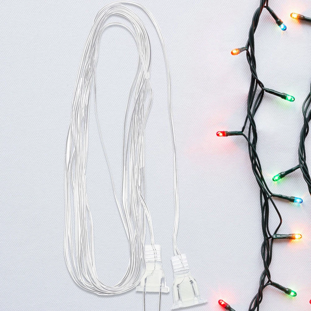 

3pcs LED Strip Extension Cord PVC Compatible Led Light Extension with Curtain DIY Occasion Lamp Wire Plug Cable