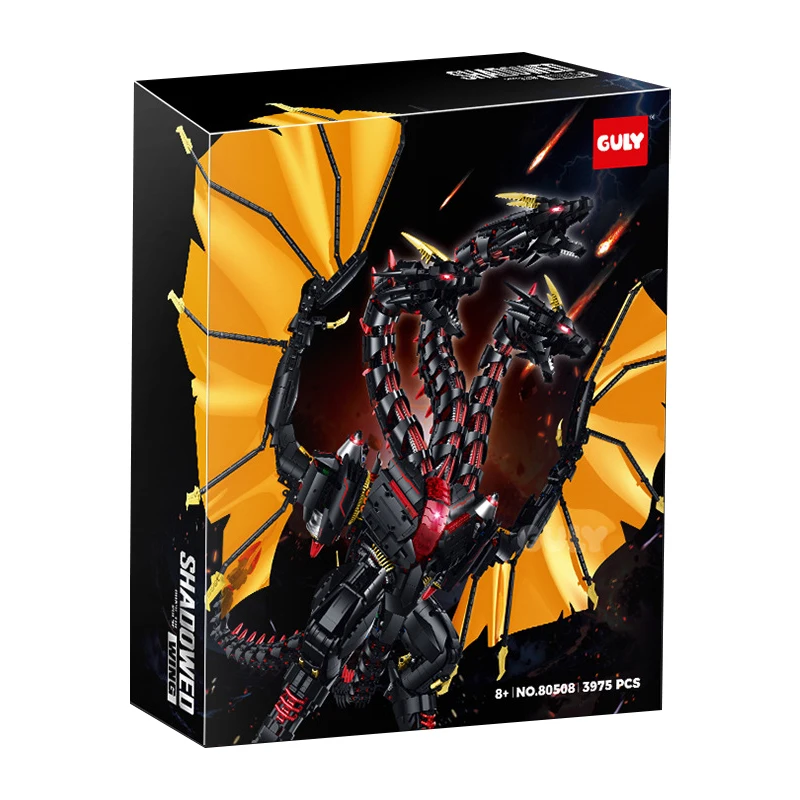 IN STOCK GULY 80508 MOC Mecha Series-Dora of Warcraft Building Blocks Evil Dragon Bricks Model DIY Adult Toy Christmas Gift Set