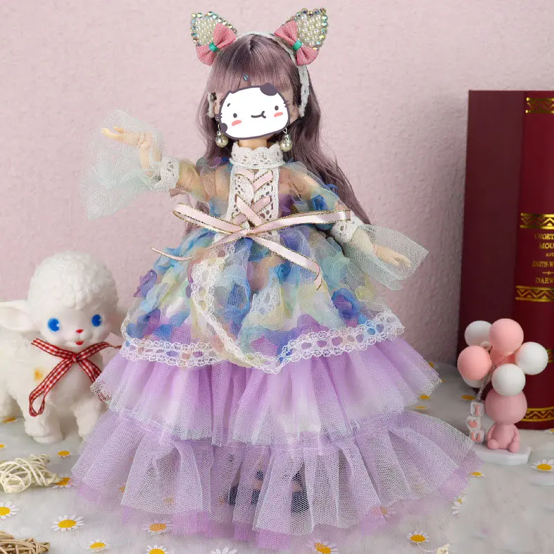 Lolita Style 28cm Anime Doll's Clothes Accessories for 1/6 Bjd Princess Doll Dress Up Toy