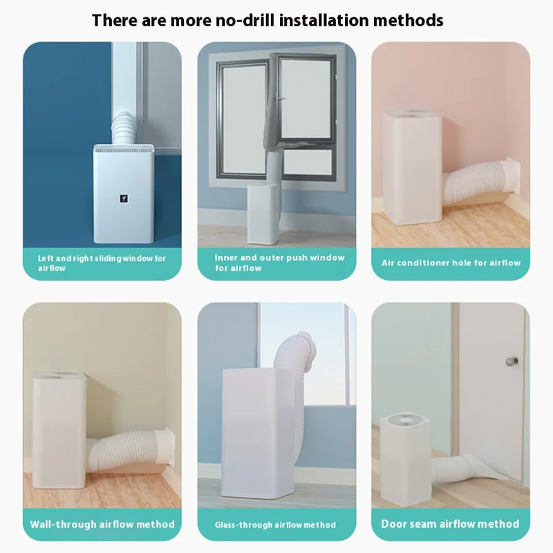 Home Use Fresh Air System No Hole Drilling Fresh Air Machine Ventilation Formaldehyde Removal Haze Purifier Easy Installation