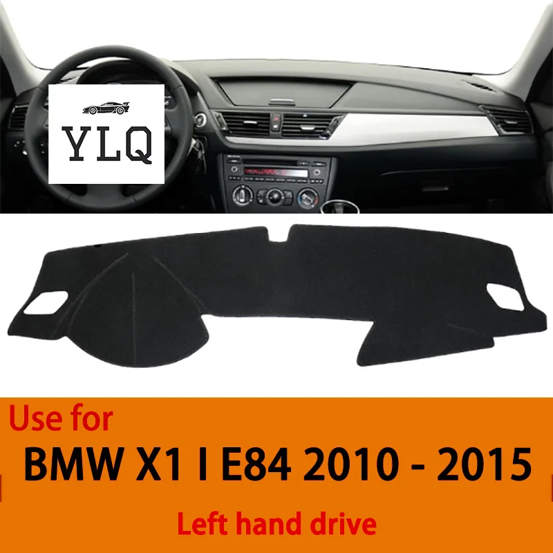 Для BMW X1 E84 2010-2015 левый полиэстер, чехол для приборной панели автомобиля, коврик для предотвращения света, анти-УФ-чехол, ковер