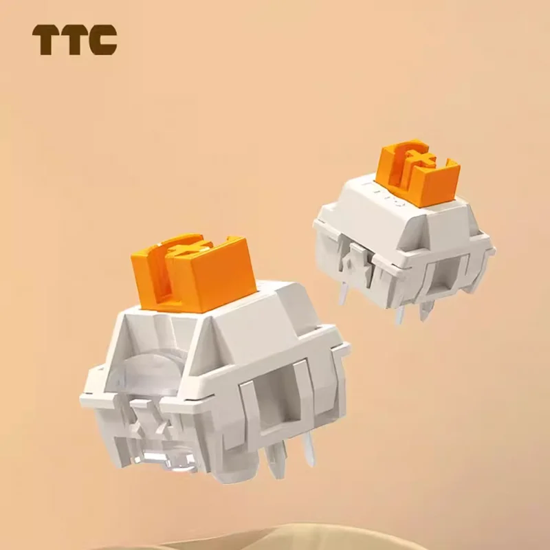 TTC لهب الأحمر V2 المشتعلة الأرجواني V2 لهب البرتقالي التبديل الخطي 5 دبابيس HiFi الغبار برهان لعبة الرياضة الإلكترونية لوحة المفاتيح الميكانيكية التبديل