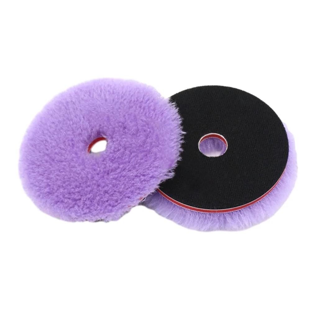 Car Paint Polishing Wool Polishing Pad 130mm 5.5 Inch Purple Sponge Foam Wood Car Waxing For Polishing Machine