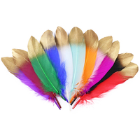 20-100PCS Golden Goose Feathers for Dream Catchers DIY Craft Carnival Decor Natural Plumes Jewelry Creation Wedding Decoration