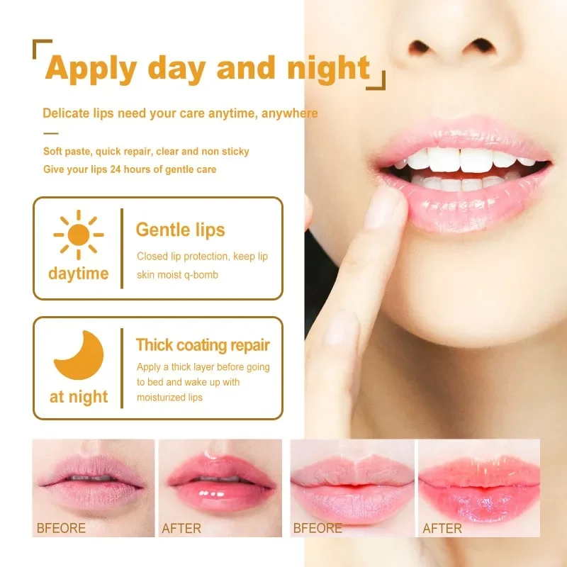 Honig Lippenstift lang anhaltende Hydratation feuchtigkeit spendende Reparatur Basen Lippen balsam Anti-Rissbildung trocken reduzieren Lippen linien Peeling Lippen pflege