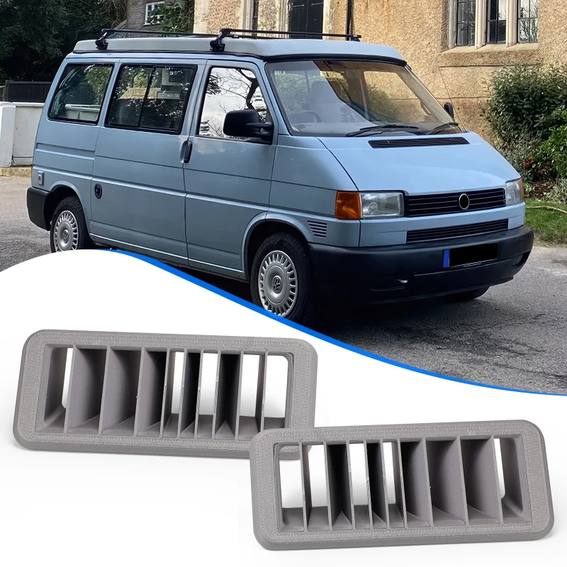 

2 Pcs New Dashboard Vent Grill Covers Black 701819071 701819072 For VW Transporter T4 Bus Van Easy Installation Car Accessories