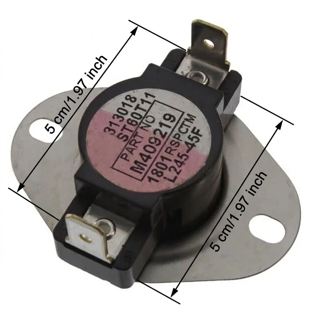 Commercial Dryer Part Dryer Thermostat For Daily Use High Temperature Regulation Overheat Protection Construction