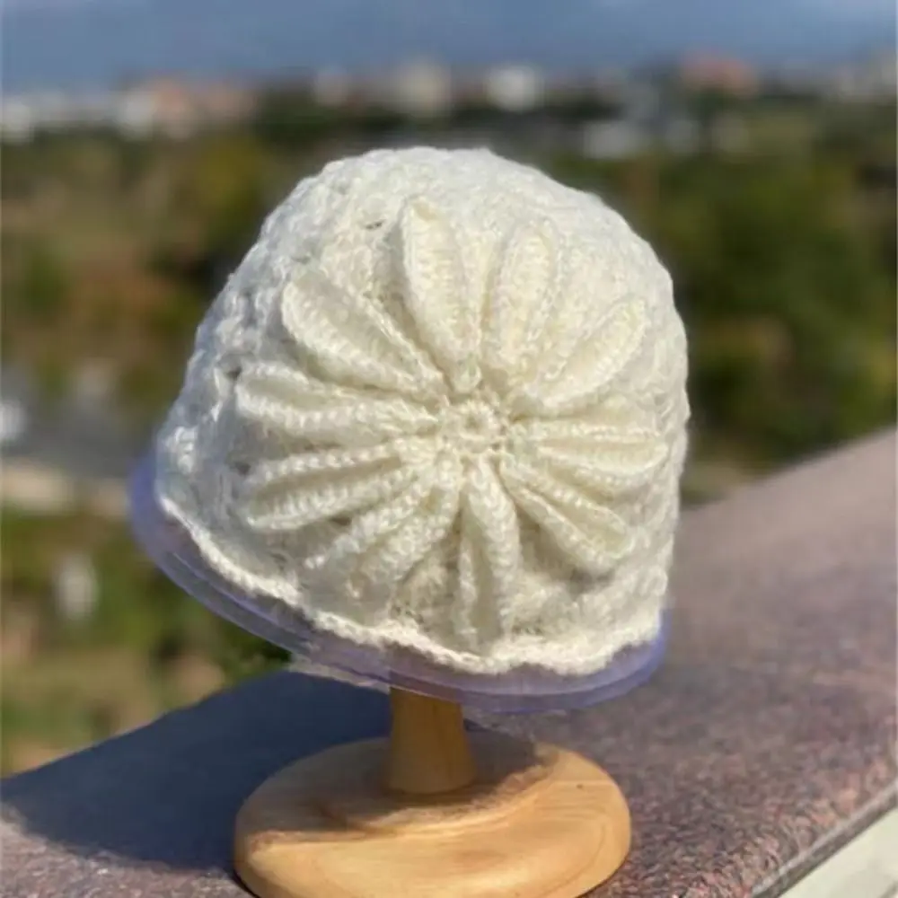 الحلو الدانتيل زهرة جوفاء تو كاب الرجعية الفني البطيخ الجلد قبعة الجوف خارج اليدوية باوتو قبعة الشعر #1