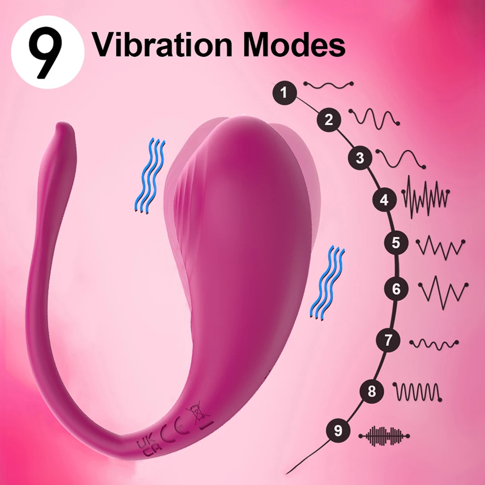 APP Bluetooth Control Vibrator Egg for Female Clitoris Stimulator Wearable G Spot Massager Vibrating Egg for Adult Women Sex Toy