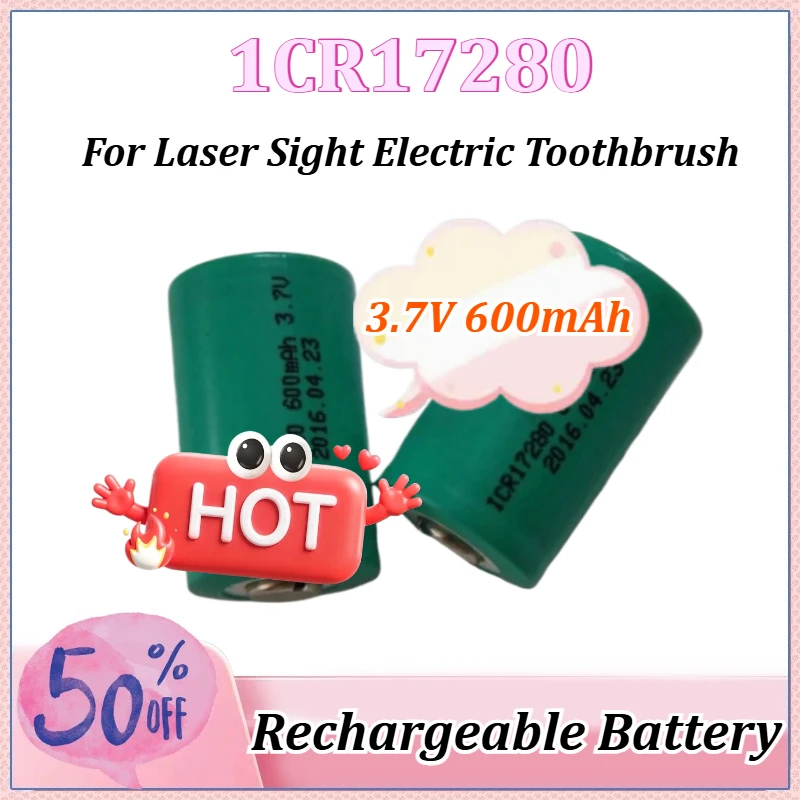 

New 3.7V 600mAh ICR17280 17280 Lithium Ion for Laser Sight Electric Toothbrush Rechargeable High Quality Battery