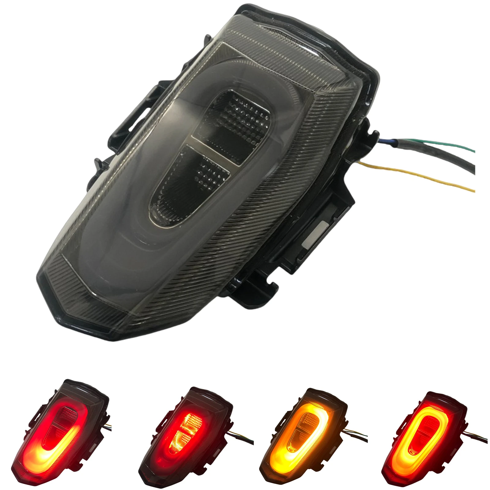 

Motorcycle Rear LED Brake Light Taillight Integrated Turn Signal Indicator For YAMAHA R15 V3 V4 R15M