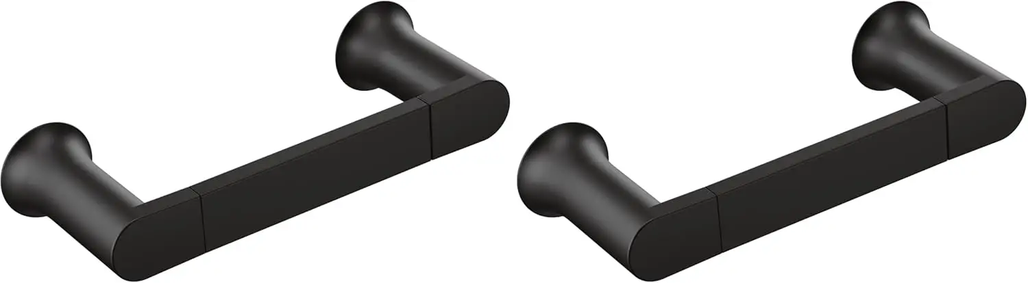 

Modern Matte Black Hand-Towel Bar, 6.8-Inch Length for Bathroom or Kitchen, Pack of 2