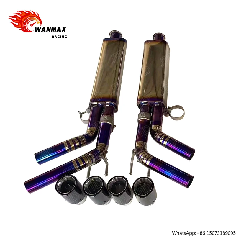 

Высокопроизводительная 4-канальная выхлопная система для G63 W464 с карбоновыми насадками - титановый Catback