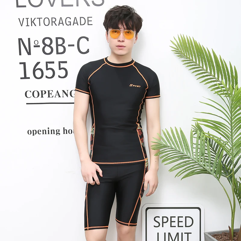 Men's Swimming Trunks Anti-embarrassment Professional Hot Spring Beach Suit Quick-drying Flat Corner Sports Suits 2023 New