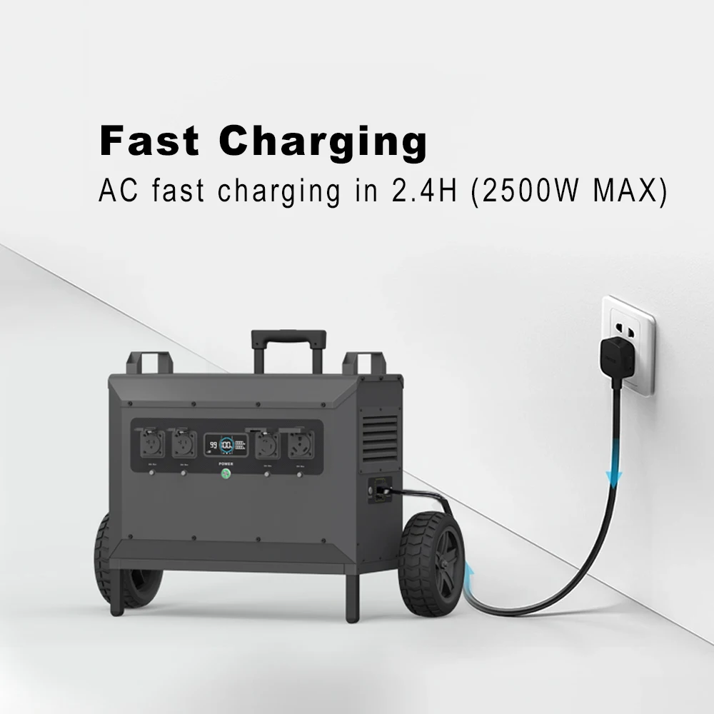 E-Nice 5kw Ups Tragbare Powerstation Solar Generator Industry Portable Waterproof 5000w Outdoor Power Station with Solar Panels