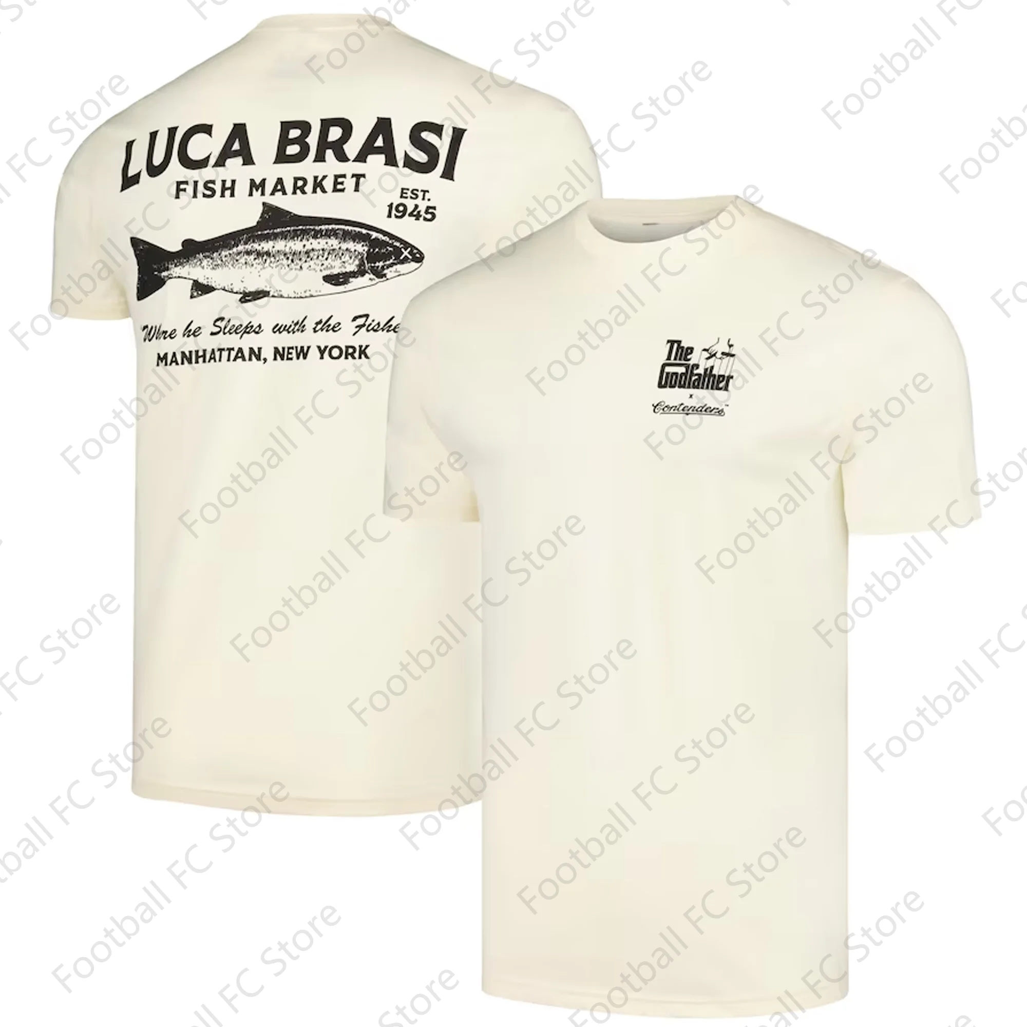 2024 New Arriavl Summer Godfather Contenders Clothing Luca Brasi Fish Market T-Shirt100%Cotton Environmental Protection Material