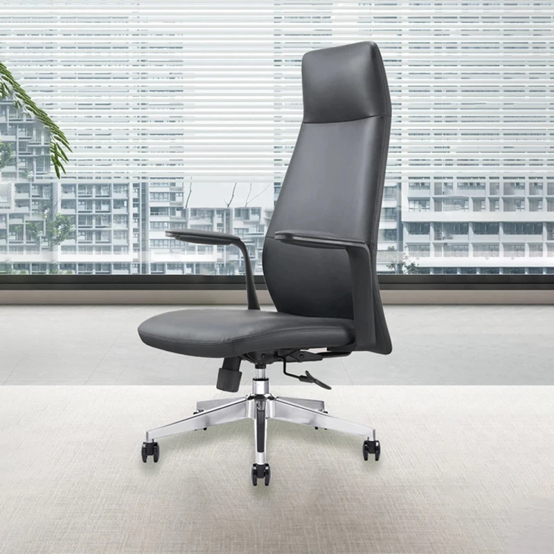 

Компьютерное офисное кресло в скандинавском стиле, удобный офисный стул для руководителей, современная мебель для офиса, эргономичная кожаная мебель