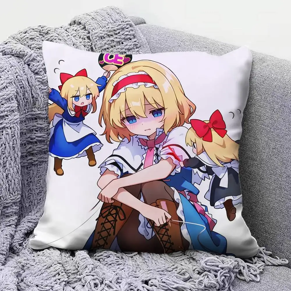 Alice Margatroid TOUHOU   Pillow Covers, Home Sofa Cushion Covers and Aecorative Custom
