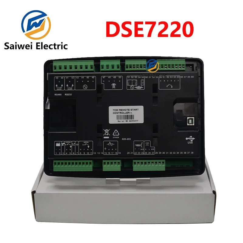 Compatible DSE7220 Diesel Generator Remote Controller Module LCD Auto Start Stop Control Board Panel Electric Generator Parts