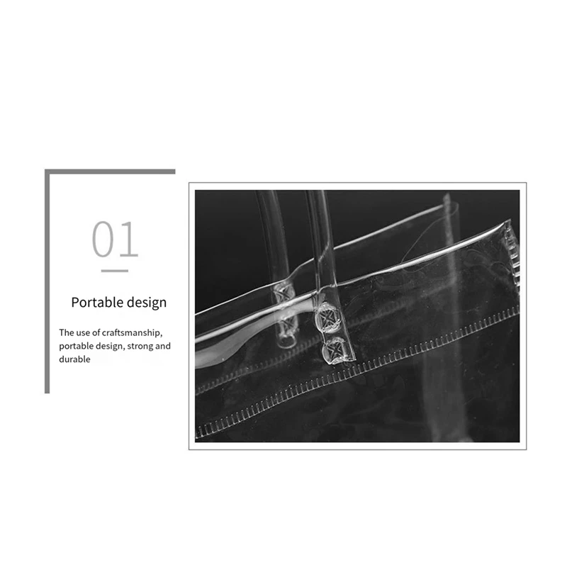 

Clear Gift Bags with Handle Gift Bags Candy Goodie Bags 15x16x7cm HOT SALE