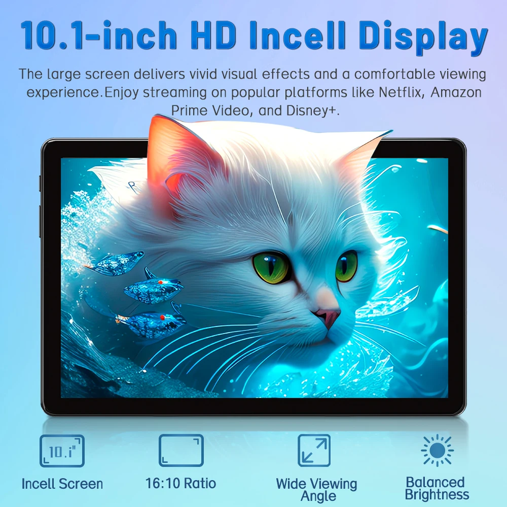 Paitanry Y40 10 Inch Android Tablet PC 12GB (6+6 Virtual RAM)+128GB ROM, Helio G80 Octa‑Core,6000mAh,5+13MP Dual Camera,18W Fast Charging,Dual WiFi for Gaming Reading High-End Tablet