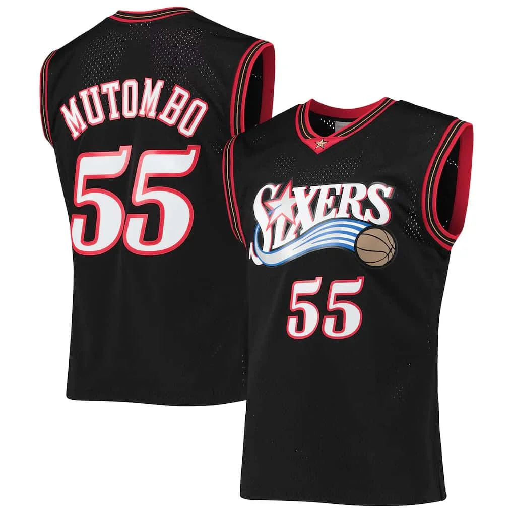 26-27 Herren Philadelphia James Fanatics Royal Fast Break Basketballtrikot Sommer Herren Damen Atmungsaktives Schnelltrocknendes Trikot – Detail 5