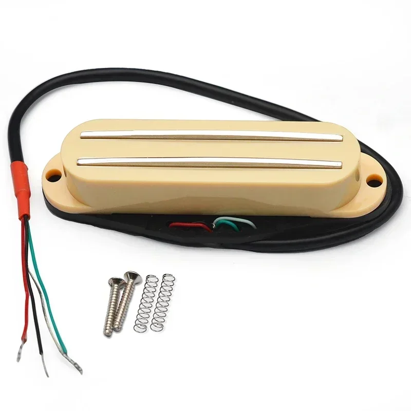 Multi Colour Alnico 2 Mini Humbucker ST Single Coil Size Double Rail Pickup 9K 4 Conduct Output Coil Splitting Alnico II Pickup