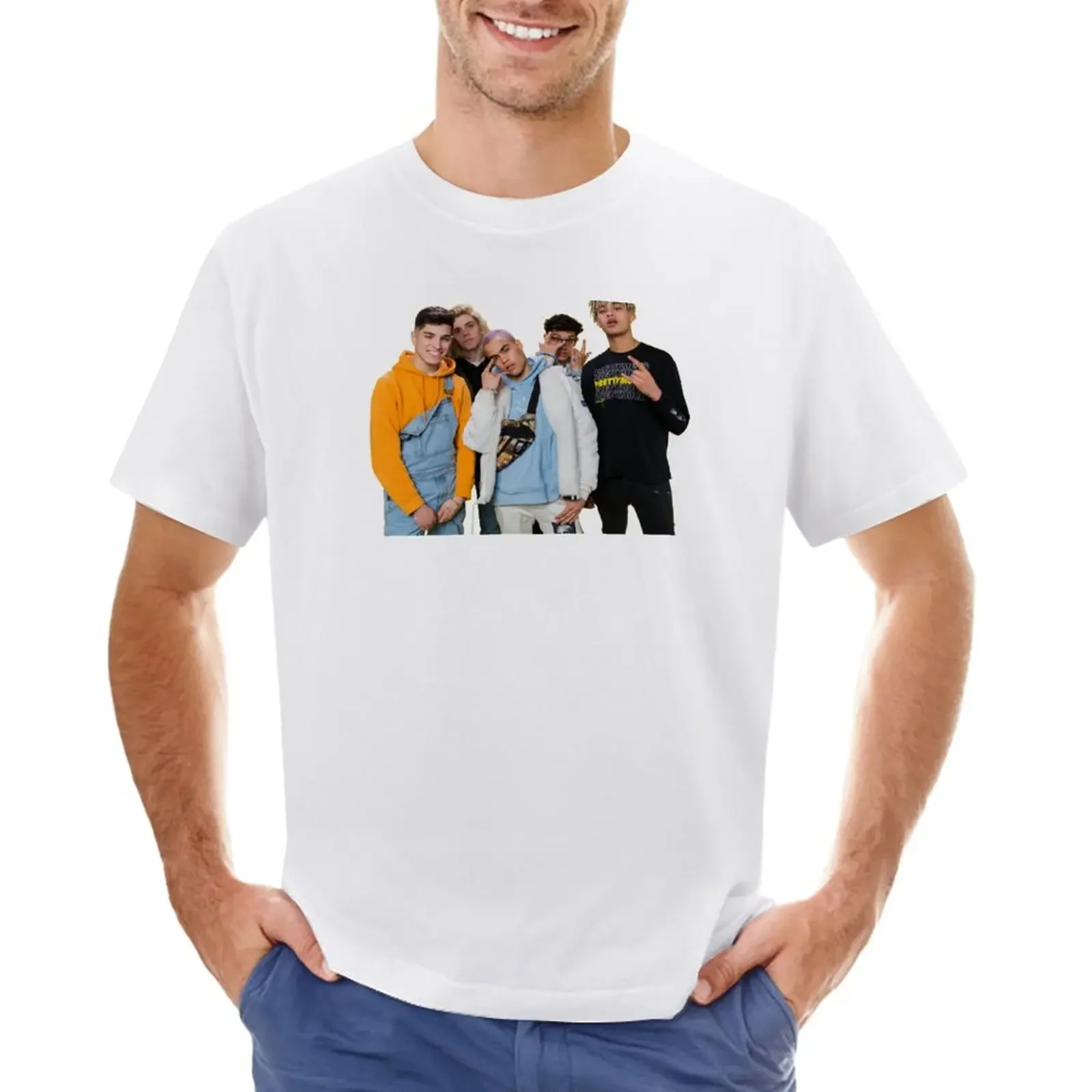 Мужская летняя футболка оверсайз, большого размера