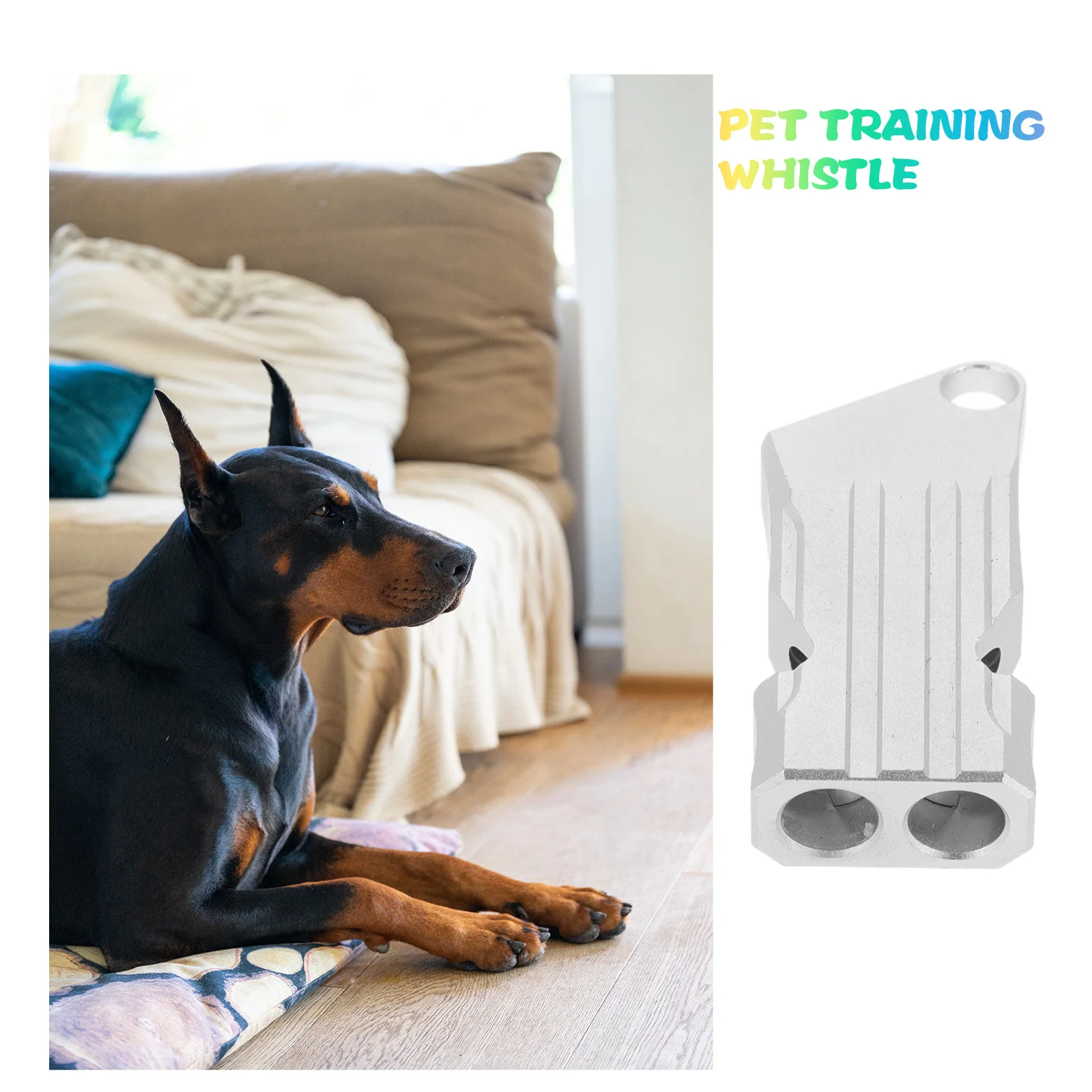 

Aluminum Survival Whistle Lightweight Dual Tube Loud Safety Emergency Whistle for Outdoor Camping Hiking Boating Training