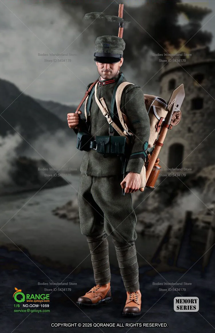 QOM-1059 1/6 Scale Male Soldier Italy 1st Infantry Division Clothes Set Equipment Accessories For 12inch Action Figure Doll