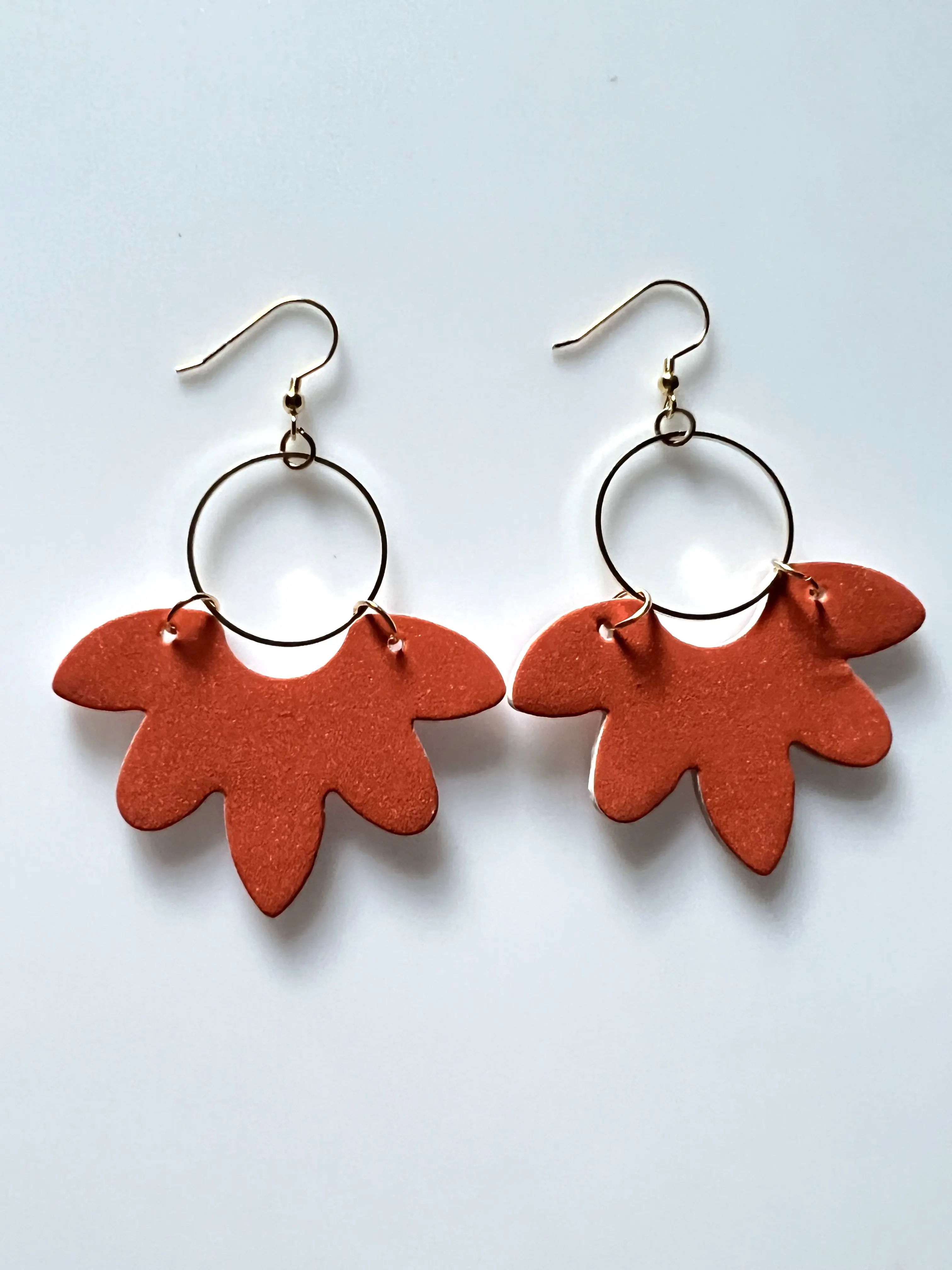 Colorful Half  Flower Leather Earrings for Women Bohemian sunshine Teardorp  Earrings Jewelry Wholesale