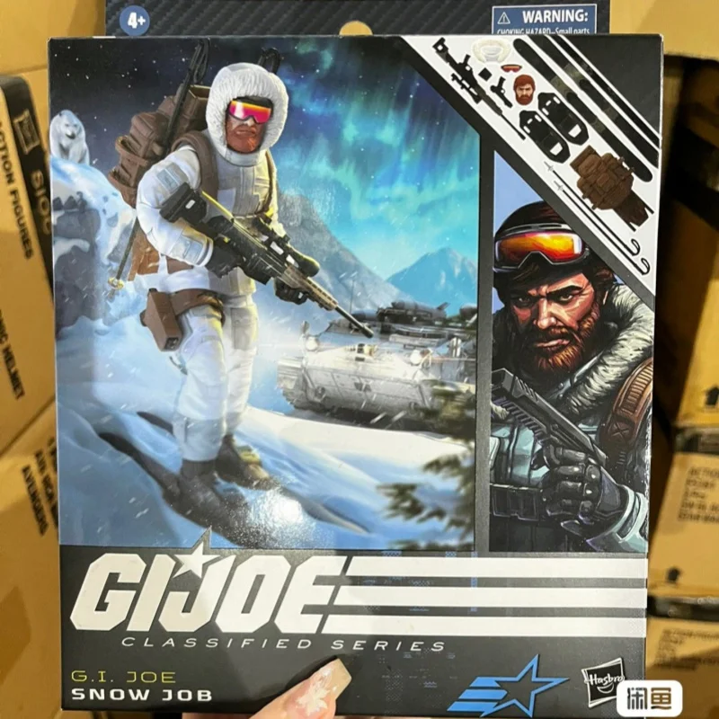 Spot 6-Inch G.I.Joe Confidential Series Black Action Limited Edition Snowman And Snowy Army Soldier Children Collection Desktop