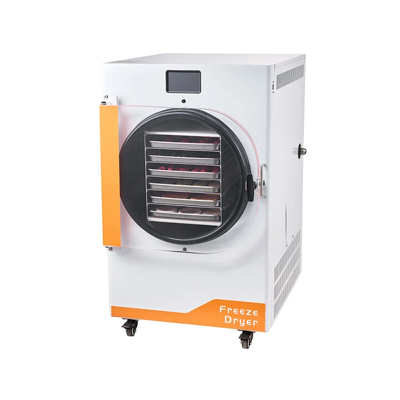 Medium Size 8-10kg Ice Cream Candy Fruit Vegetable Vacuum Freeze Dryer Liofilizador Machine For Food Commercial