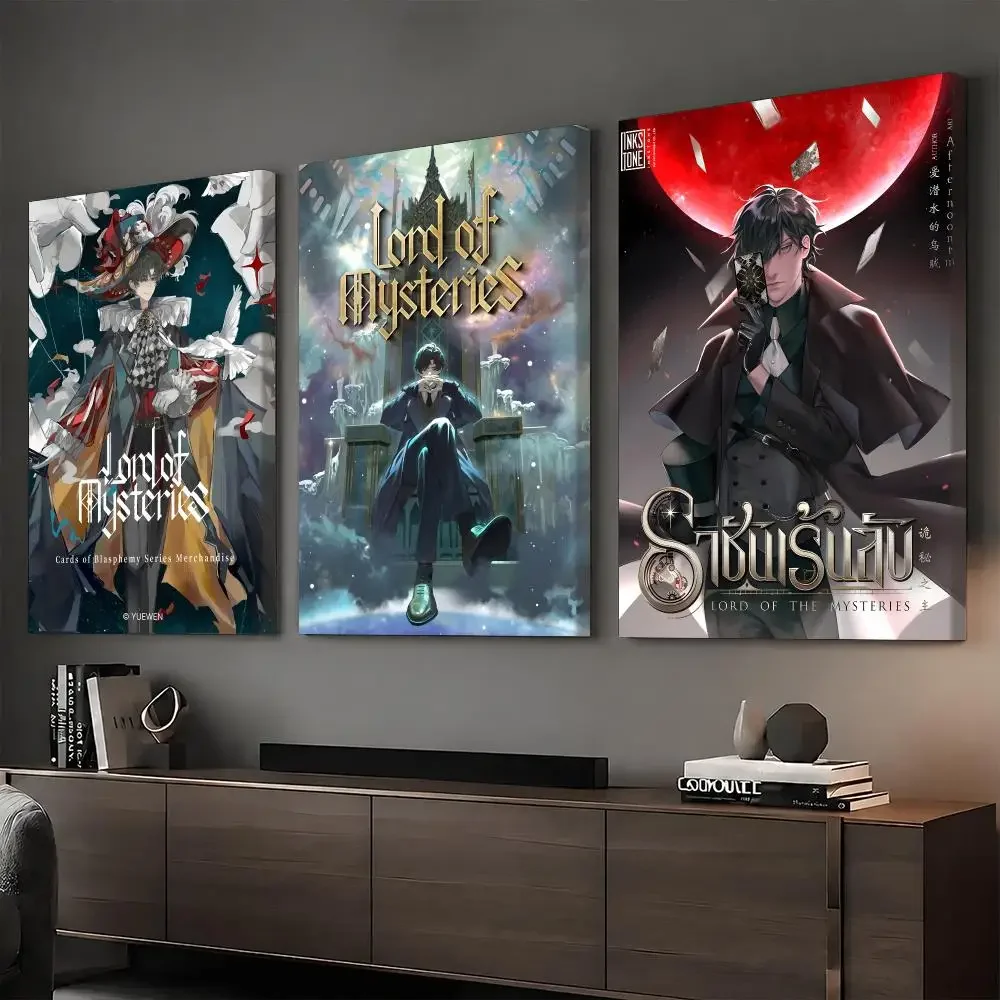 Anime L-Lord of the mysteries Painting Calligraphy HD Canvas Print Poster Wall Art | Optional Frame | Modern Hallway Decor