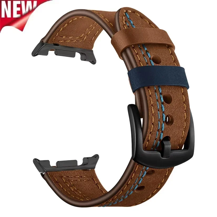 حزام ساعة جلدي لساعة سامسونج جالاكسي 8 40/44 ملم/ 8 كلاسيكي 46 ملم أساور معصم قابلة للتعديل لساعة سامسونج 8 سوار كوريا