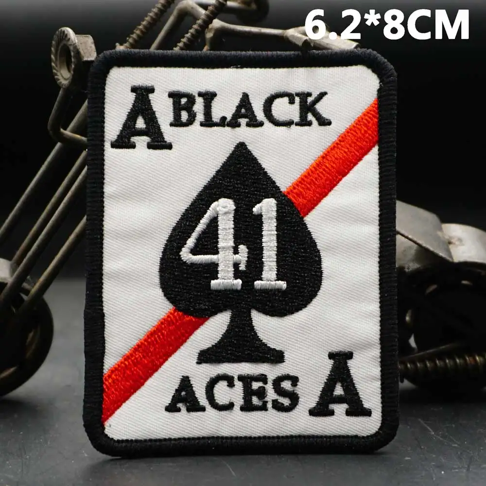 AA114-1 Spade A EMBROIDERY PATCH