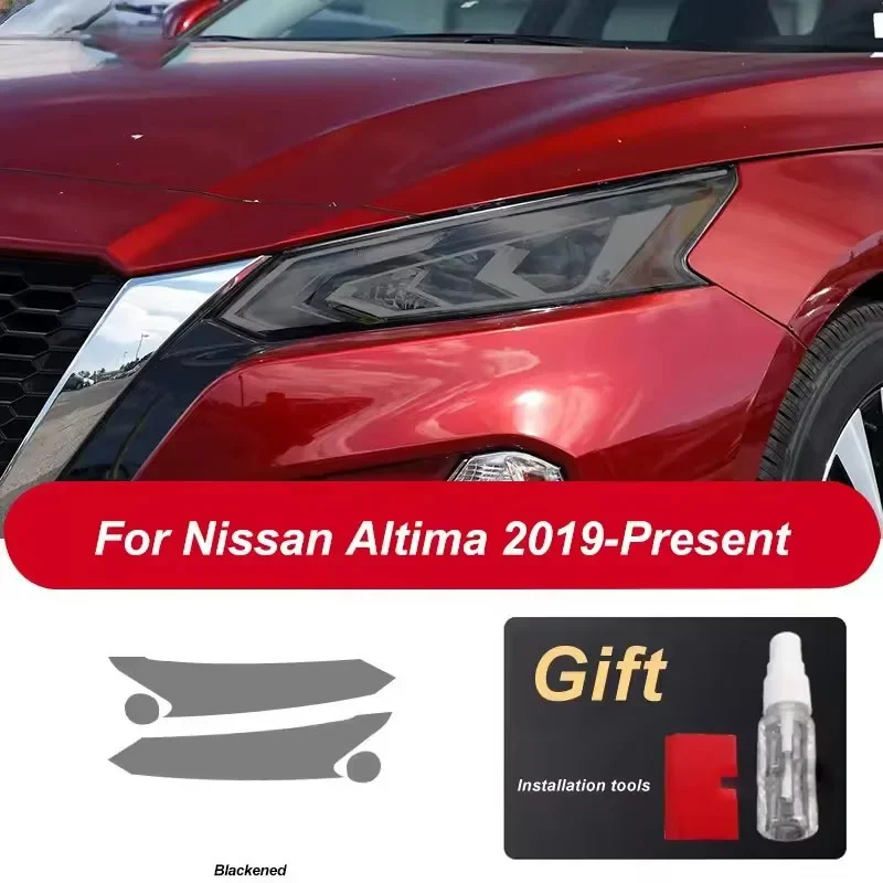 

For Nissan Altima 2019 2020 Car Headlight Protective Film Transparent Black TPU Anti-scratch Sticker Accessories PPF