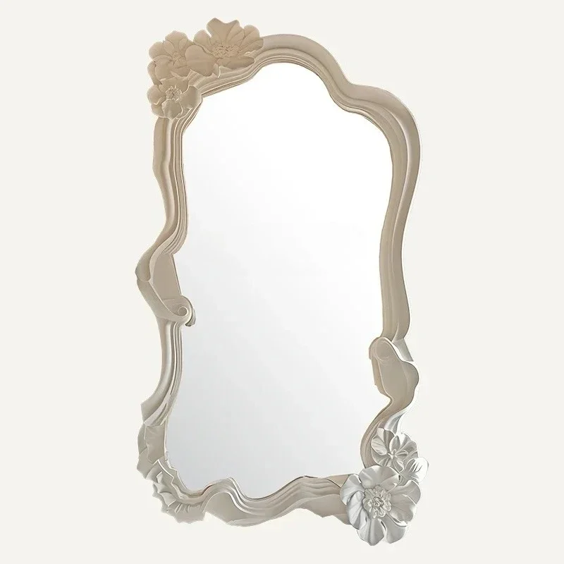 French three-dimensional carved wall hanging wearing mirror hotel decorative mirror beauty salon clothing store fitting mir